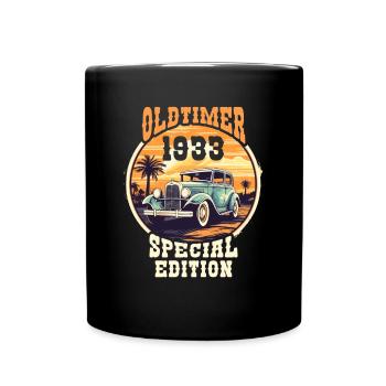 Oldtimer vintage 1933 Special Edition - Full Colour Mug - black - Front