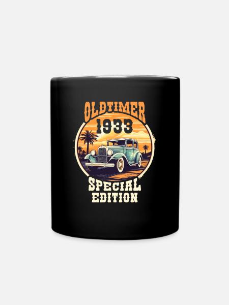 Oldtimer vintage 1933 Special Edition - Full Colour Mug - black