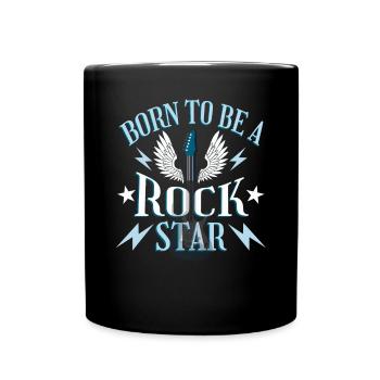 Né pour être un guitariste rock star - Mug uni - noir - Devant