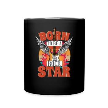 Born To Be A Rock Star Rock Music - Mug uni - noir - Devant