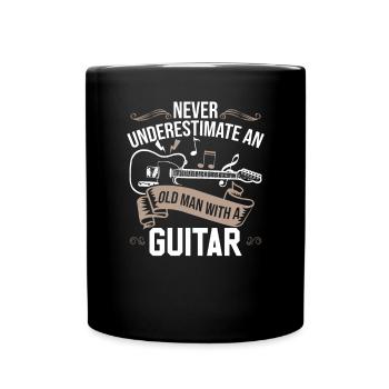 Funny Guitar shirt - Full Colour Mug - black - Front