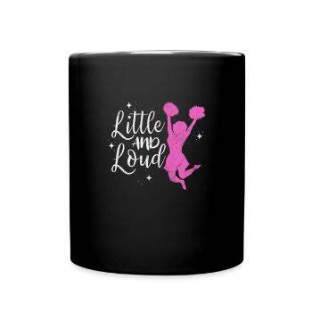 Cheerleader Cheerleading Sport Gymnastik Geschenk - Tasse einfarbig - Schwarz - Vorne