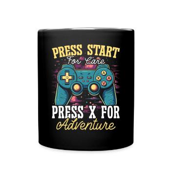 Gamer Krankenschwester Videospiel Spieler Spiel Stillen - Tasse einfarbig - Schwarz - Vorne