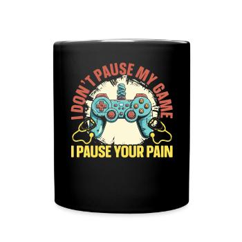 Gamer Nurse Video Game Player Gaming Nursing - Full Colour Mug - black - Front