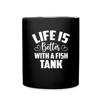Aquarium Fish Tank Aquarist Fish Lovers - Full Colour Mug - black - Front