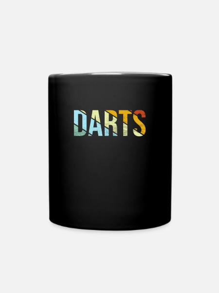Darts Retro - Tasse einfarbig - Schwarz