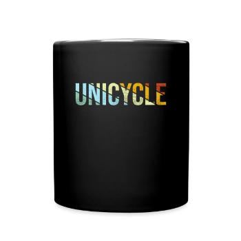 Rétro monocycle - Mug uni - noir - Devant