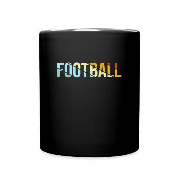 Football Rétro - Mug uni - noir - Devant