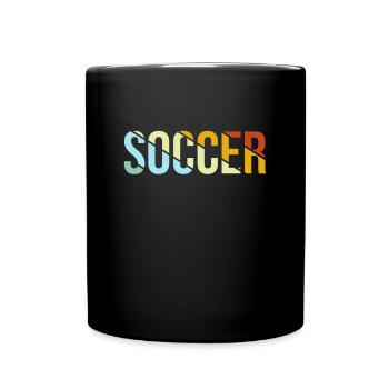 Football Rétro - Mug uni - noir - Devant