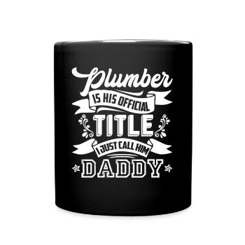 Plumber Plumber Daddy - Full Colour Mug - black - Front