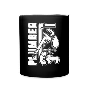 Proud To Be A Plumber - Full Colour Mug - black - Front