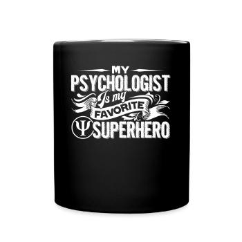 Psychologist Psychologist Is My Superhero - Full Colour Mug - black - Front