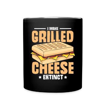 Love Grilled Cheese Men Women - Tasse einfarbig - Schwarz - Vorne