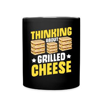 Love Grilled Cheese Men Women - Tasse einfarbig - Schwarz - Vorne