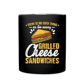 Love Grilled Cheese Men Women - Tasse einfarbig - Schwarz - Vorne