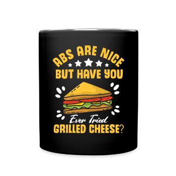 Love Grilled Cheese Men Women - Tasse einfarbig - Schwarz - Vorne