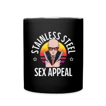 Funny Knife Collector Stainless Steel Sex Appeal - Full Colour Mug - black - Front