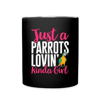 Gelbbrustara Papagei Blue And Yellow Macaw - Tasse einfarbig - Schwarz - Vorne