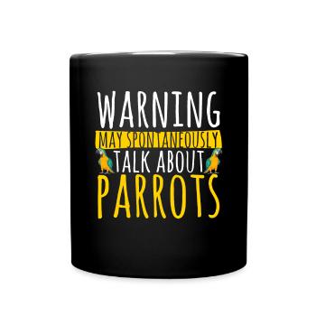 Gelbbrustara Papagei Blue And Yellow Macaw - Tasse einfarbig - Schwarz - Vorne