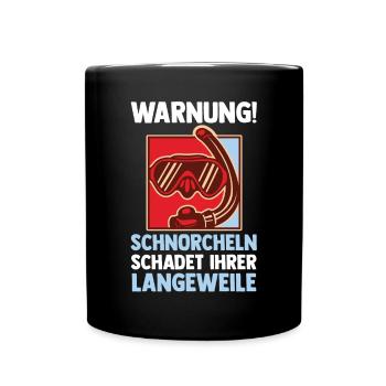 Schullehrer Lehrer - Tasse einfarbig - Schwarz - Vorne