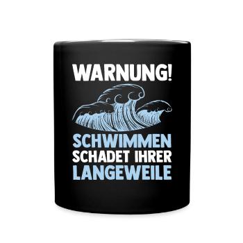 Schullehrer Lehrer - Tasse einfarbig - Schwarz - Vorne