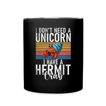 Einsiedlerkrebs-Geschenke - Tasse einfarbig - Schwarz - Vorne