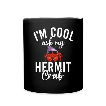 Einsiedlerkrebs-Geschenke - Tasse einfarbig - Schwarz - Vorne