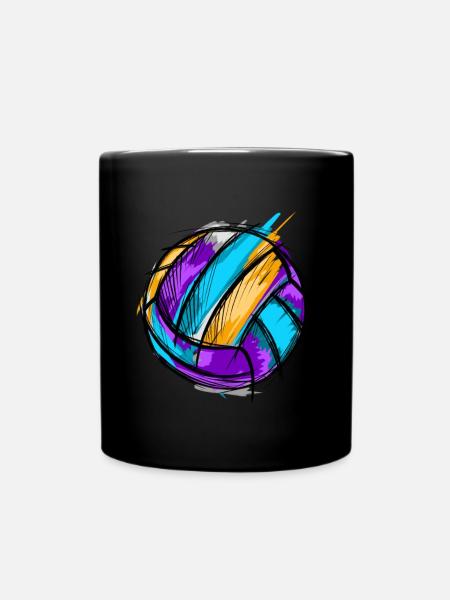 Volley-ball - Mug uni - noir