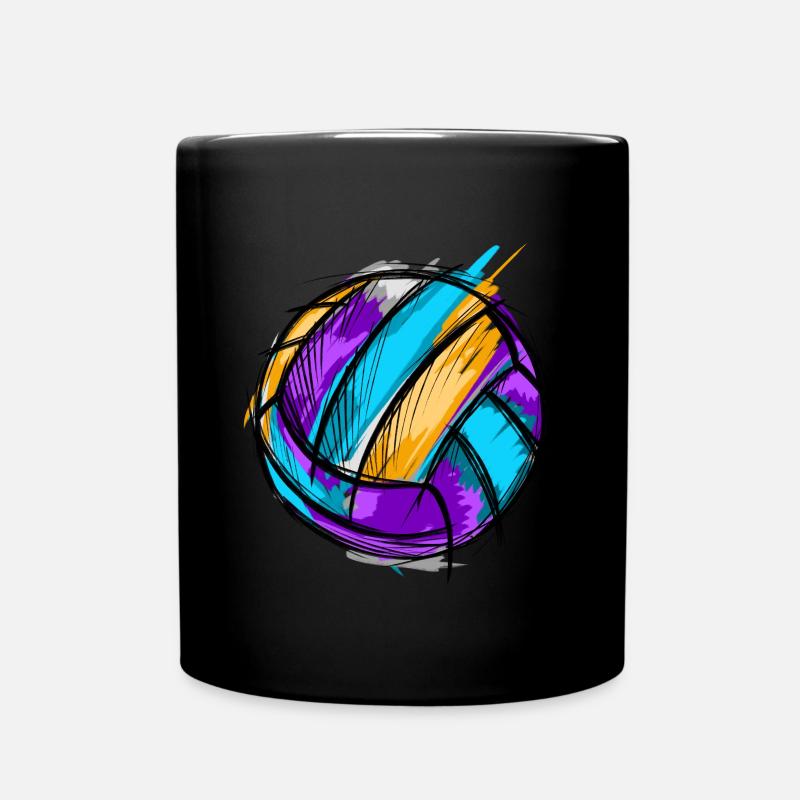 Volley-ball - Mug uni - noir