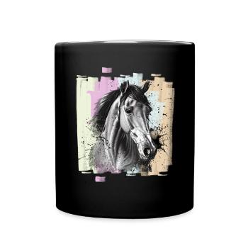 Horse - Full Colour Mug - black - Front