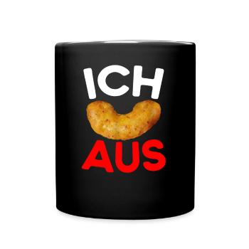 Ich Flip aus Erdnussflip - Tasse einfarbig - Schwarz - Vorne