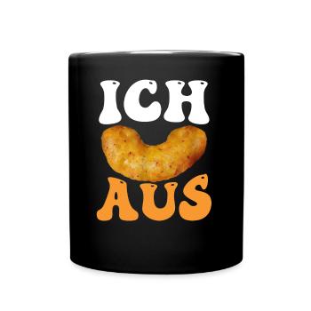 Witzige Vegane Erdnuss Flips Zum Ausflippen - Tasse einfarbig - Schwarz - Vorne