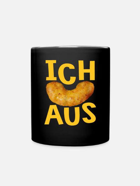 Vegane Erdnuss Flips zum Ausflippen - Tasse einfarbig - Schwarz