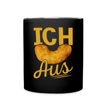 Ich Flip aus Erdnussflip zum Ausflippen - Tasse einfarbig - Schwarz - Vorne