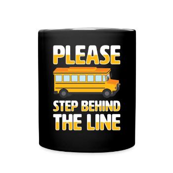 School Bus Monitor Bus Attendant School Transport - Full Colour Mug - black - Front