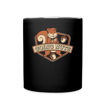 Going Nuts Squirrel Fox Squirrel Grey Squirrel - Full Colour Mug - black - Front
