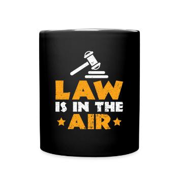 Le droit est dans l’air - Droit Avocat Juristes - Mug uni - noir - Devant