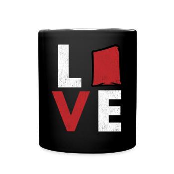 Trou de maïs Cornhole - Mug uni - noir - Devant