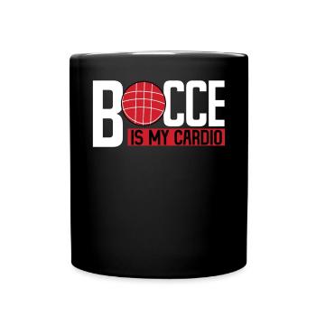 Drôle de joueur de pétanque - Mug uni - noir - Devant