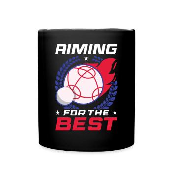Bocce Ball Player - Full Colour Mug - black - Front