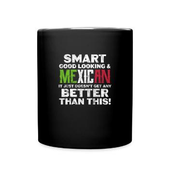Mexiko - Tasse einfarbig - Schwarz - Vorne