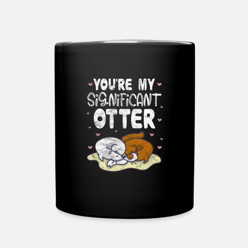 Otter - Tasse einfarbig - Schwarz