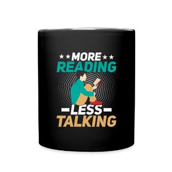Read Book Funny Library Reading Lovers Books - Full Colour Mug - black - Front