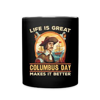 Christoph Kolumbus Italienisch-Amerikanischer Kolumbus-Tag - Tasse einfarbig - Schwarz - Vorne