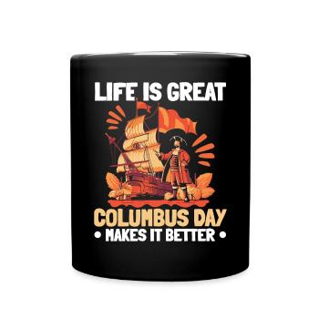 Christoph Kolumbus Italienisch-Amerikanischer Kolumbus-Tag - Tasse einfarbig - Schwarz - Vorne