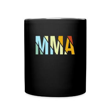 mma retro - Tasse einfarbig - Schwarz - Vorne
