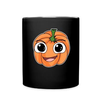 Citrouille - Mug uni - noir - Devant