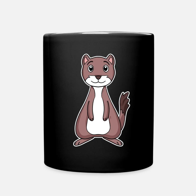 Martre belette - Mug uni - noir