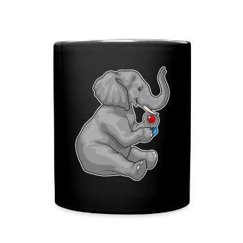 Elephant Gamer Controller - Full Colour Mug - black - Front