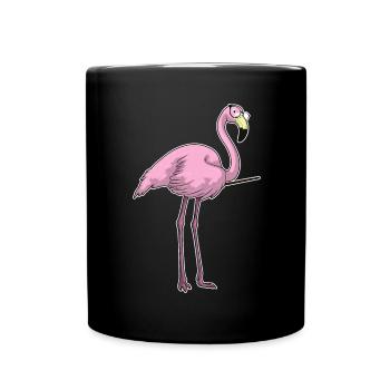 Flamingo Enseignant Pointage Bâton École - Mug uni - noir - Devant